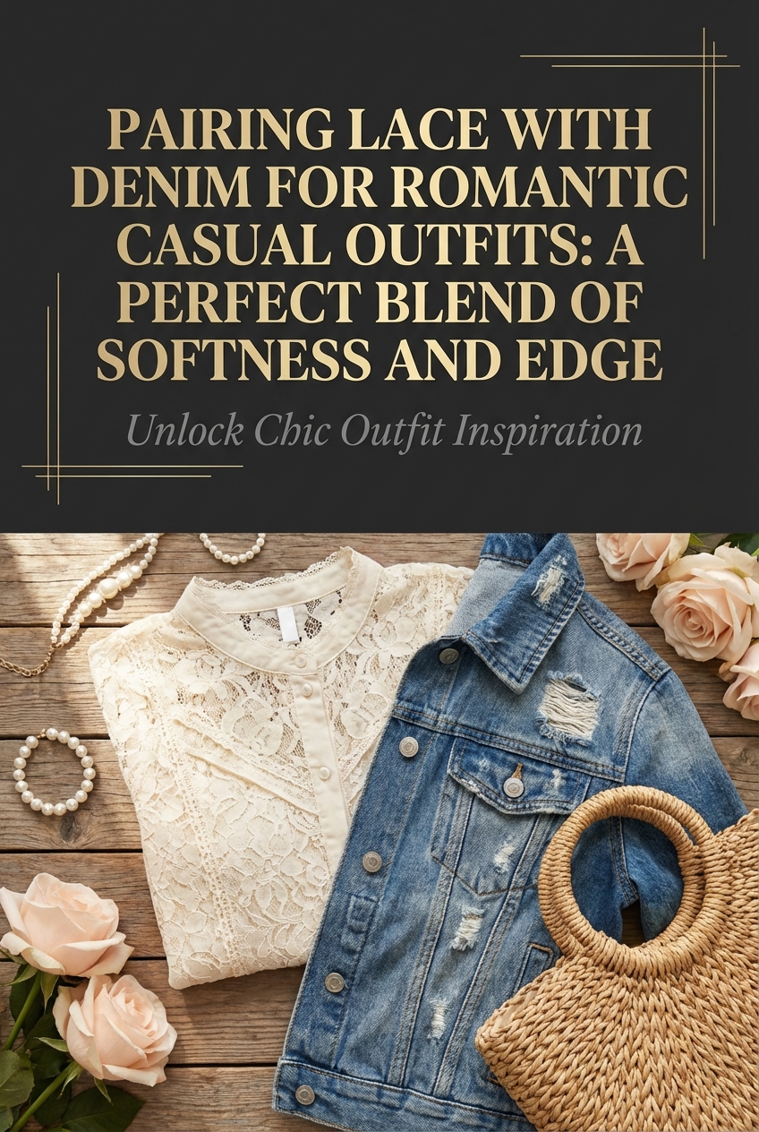 Pairing Lace With Denim For Romantic Casual Outfits A Perfect Blend Of Softness And Edge - photo 2