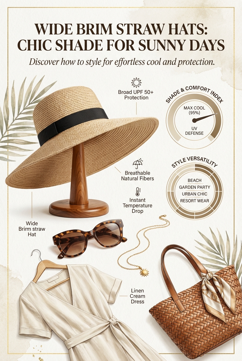 Wide Brim Straw Hats For Shade On Hot Days - photo 3