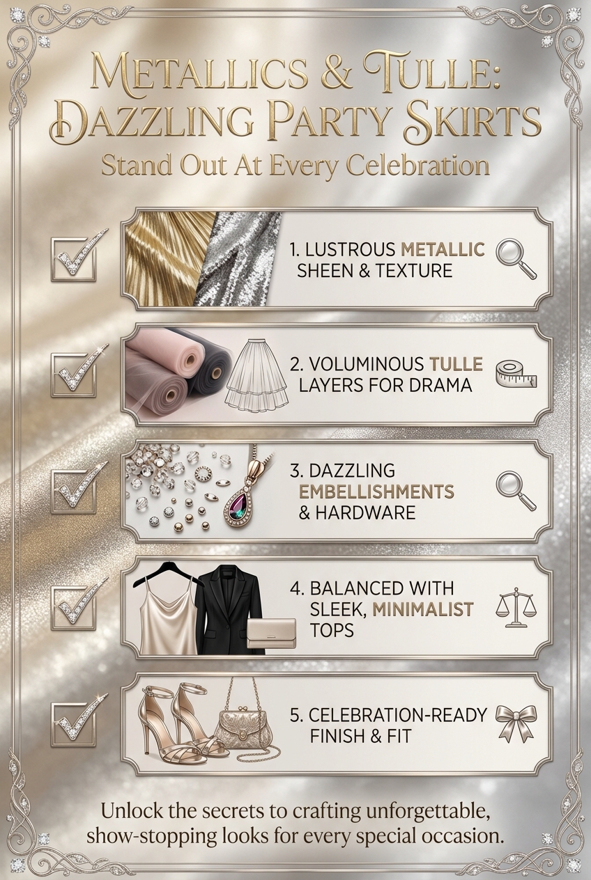 Metallics And Tulle For Dazzling Party Skirts Stand Out At Every Celebration - photo 5