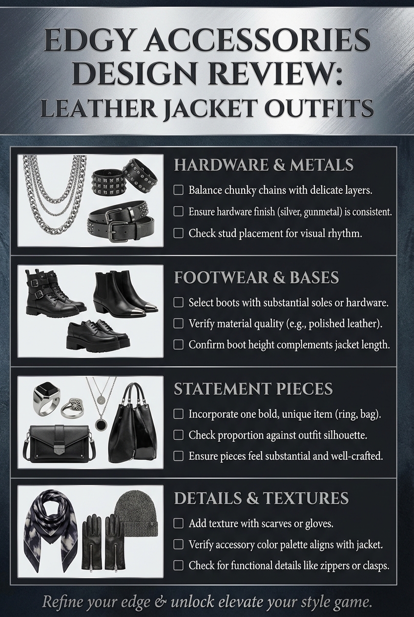 Edgy Accessories For Leather Jacket Outfits - photo 5