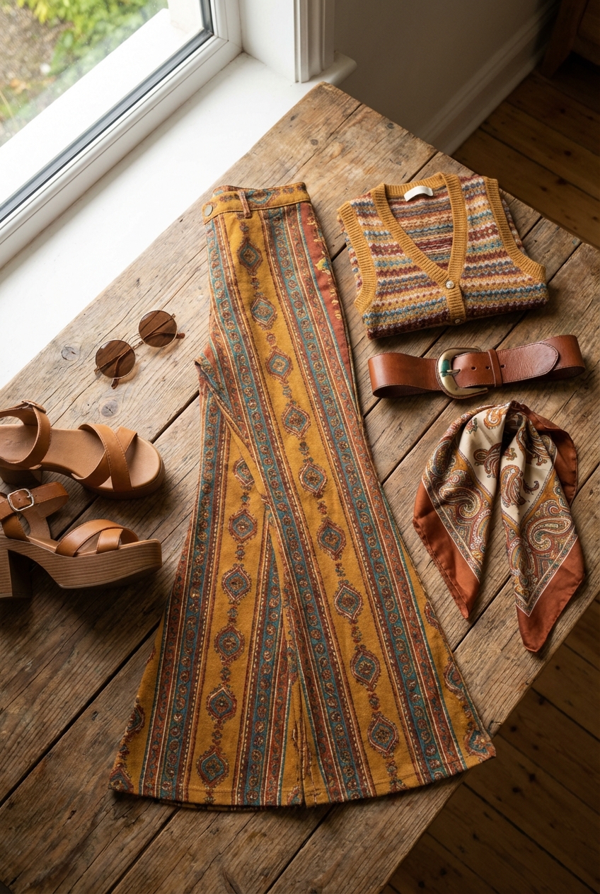 Bell Bottom Trousers For 70S Inspired Looks