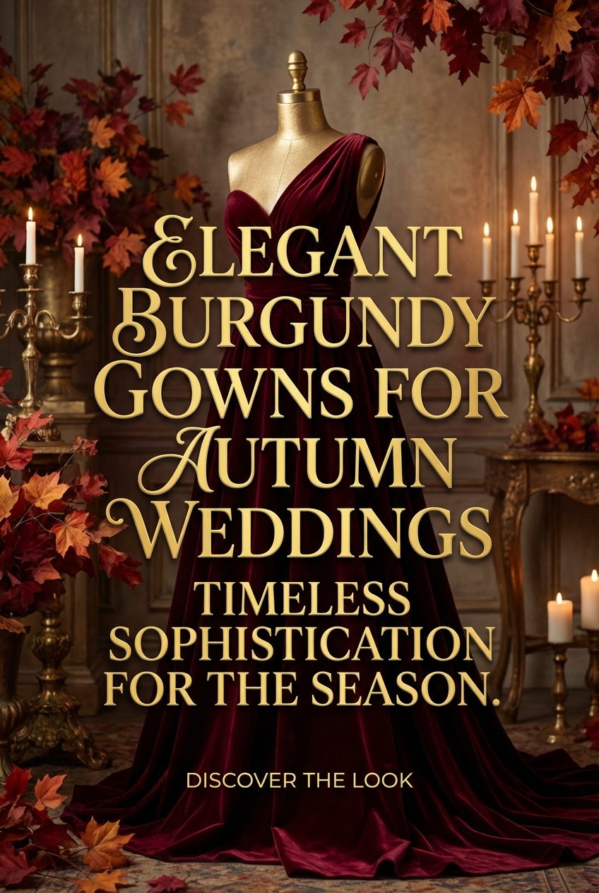 Elegant Burgundy Gowns For Autumn Weddings Timeless Sophistication For The Season - photo 2
