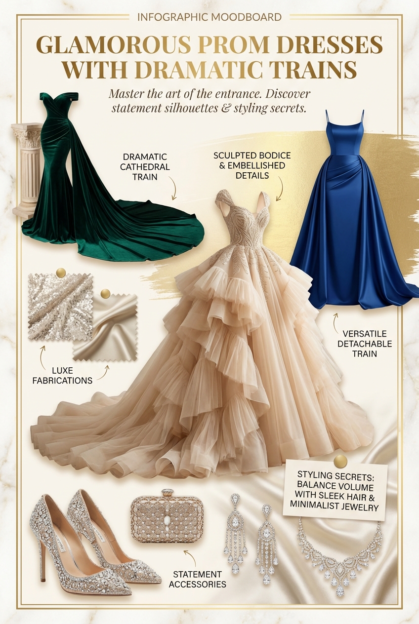 Glamorous Prom Dresses With Dramatic Trains - photo 4