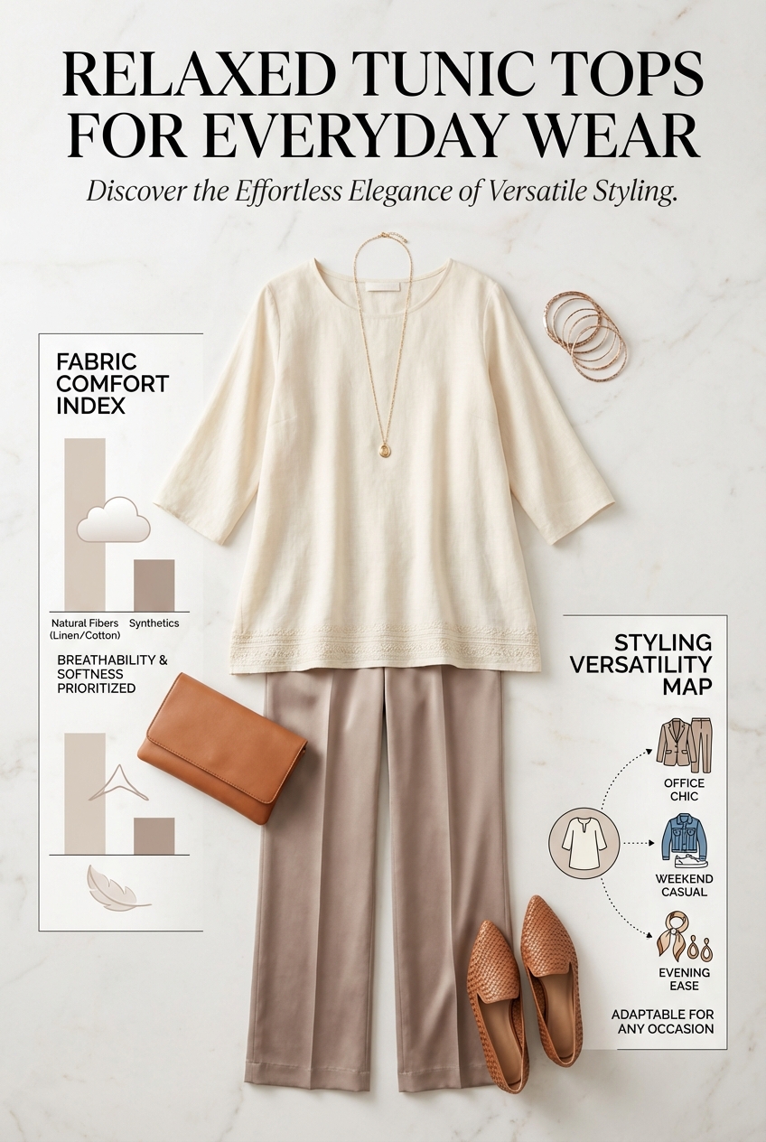 Relaxed Tunic Tops For Everyday Wear - photo 3