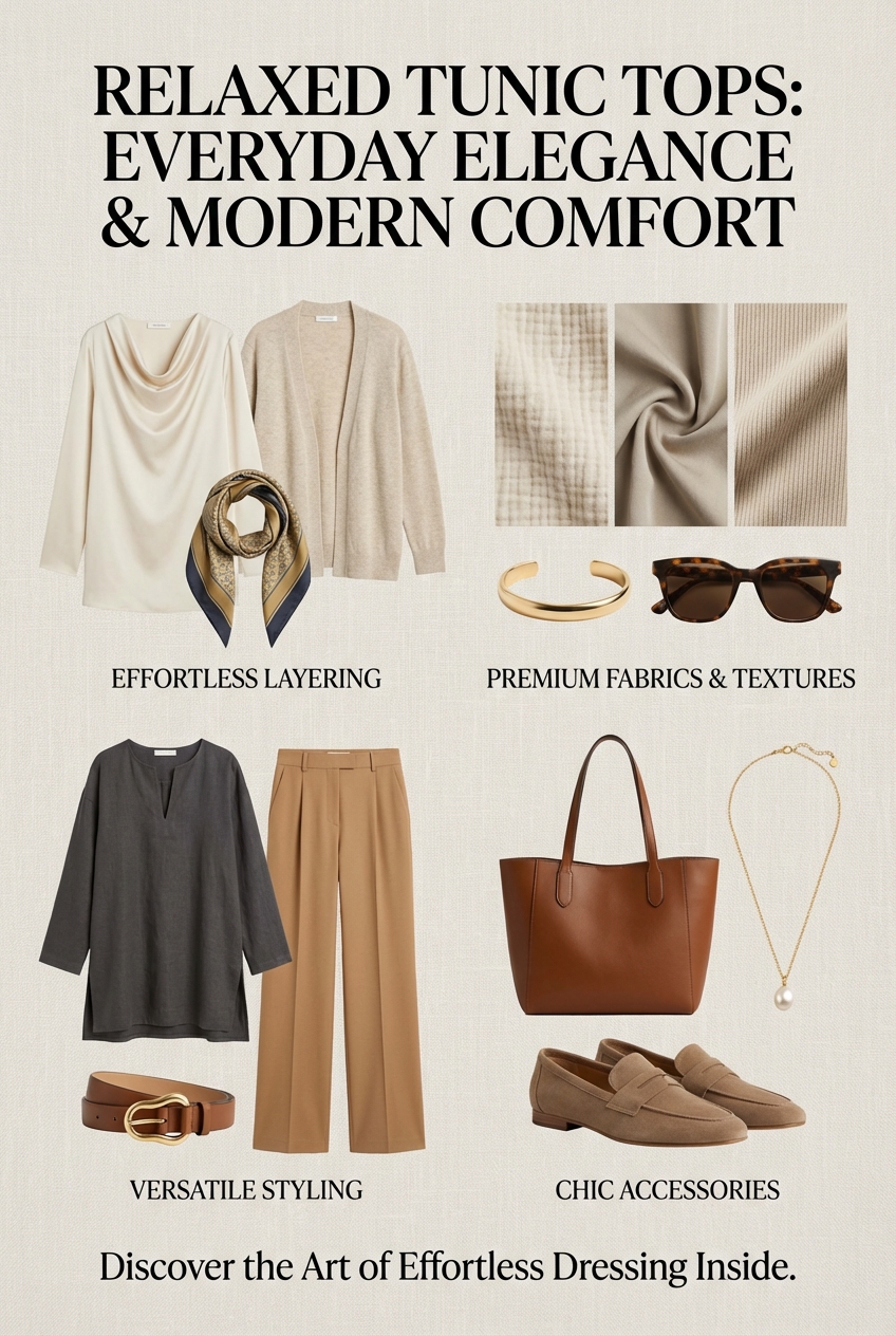 Relaxed Tunic Tops For Everyday Wear - photo 4