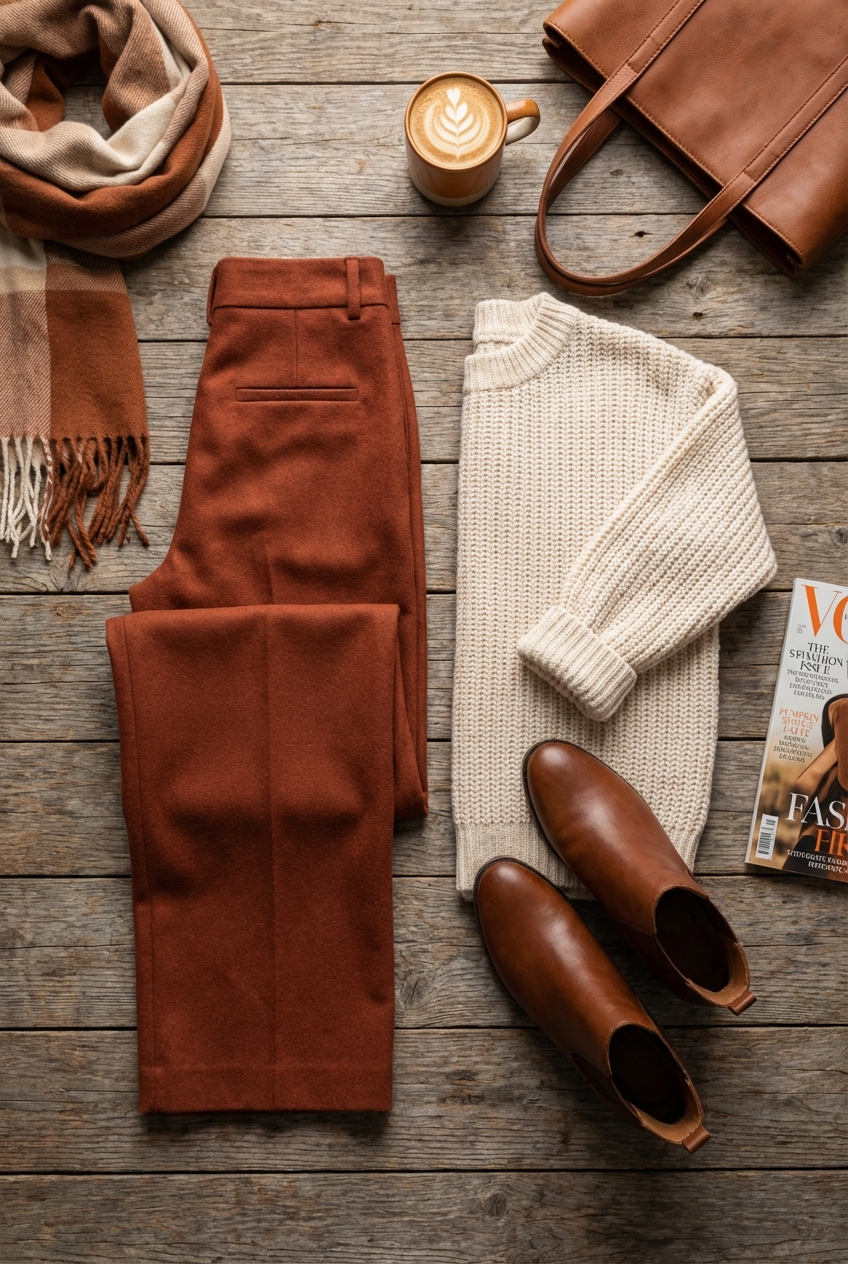 Wide Leg Wool Trousers For Fall Street Style