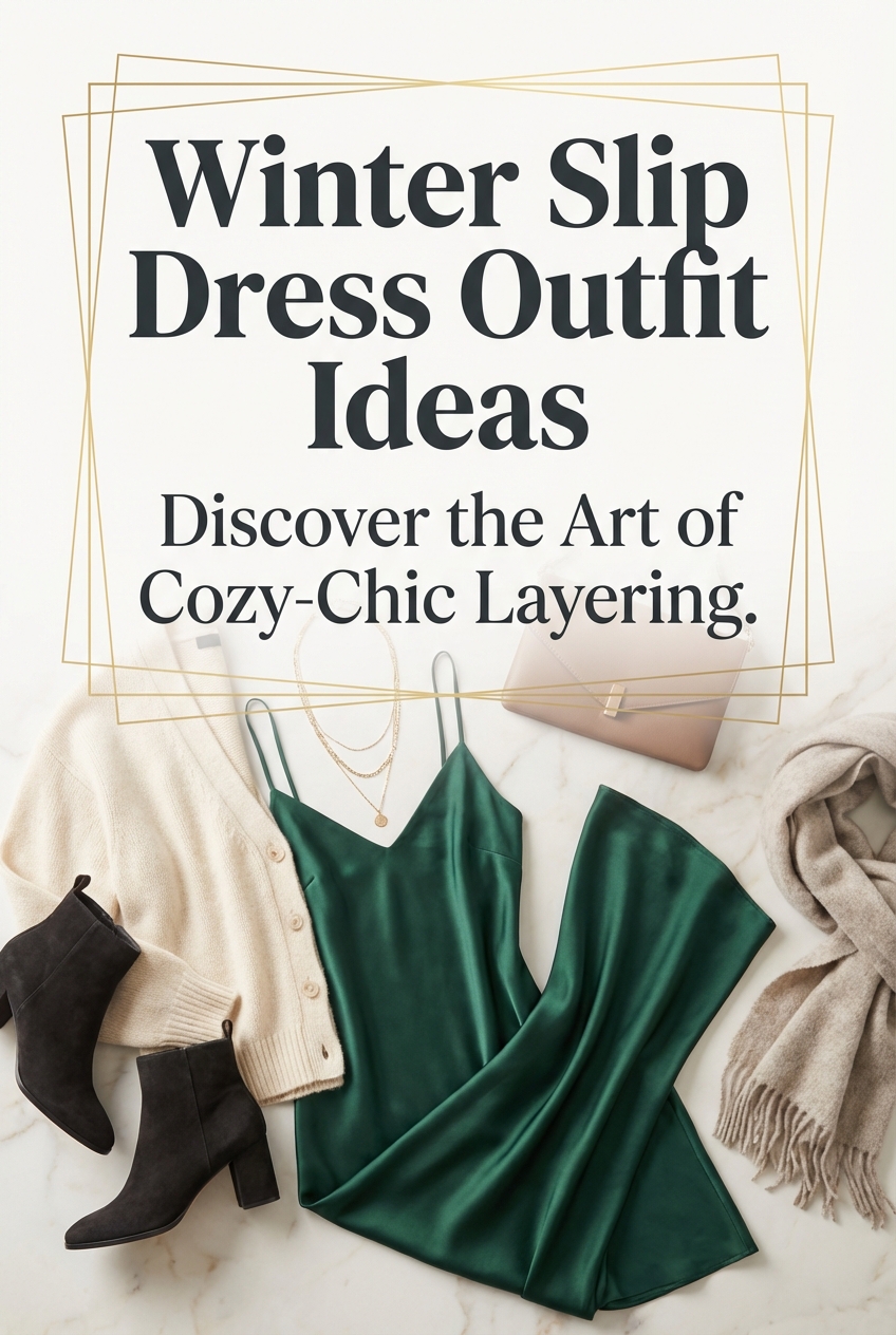 Winter Slip Dress Outfit Ideas - photo 2