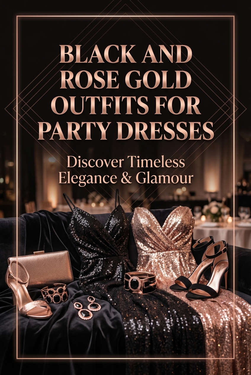 Black And Rose Gold Outfits For Party Dresses - photo 2
