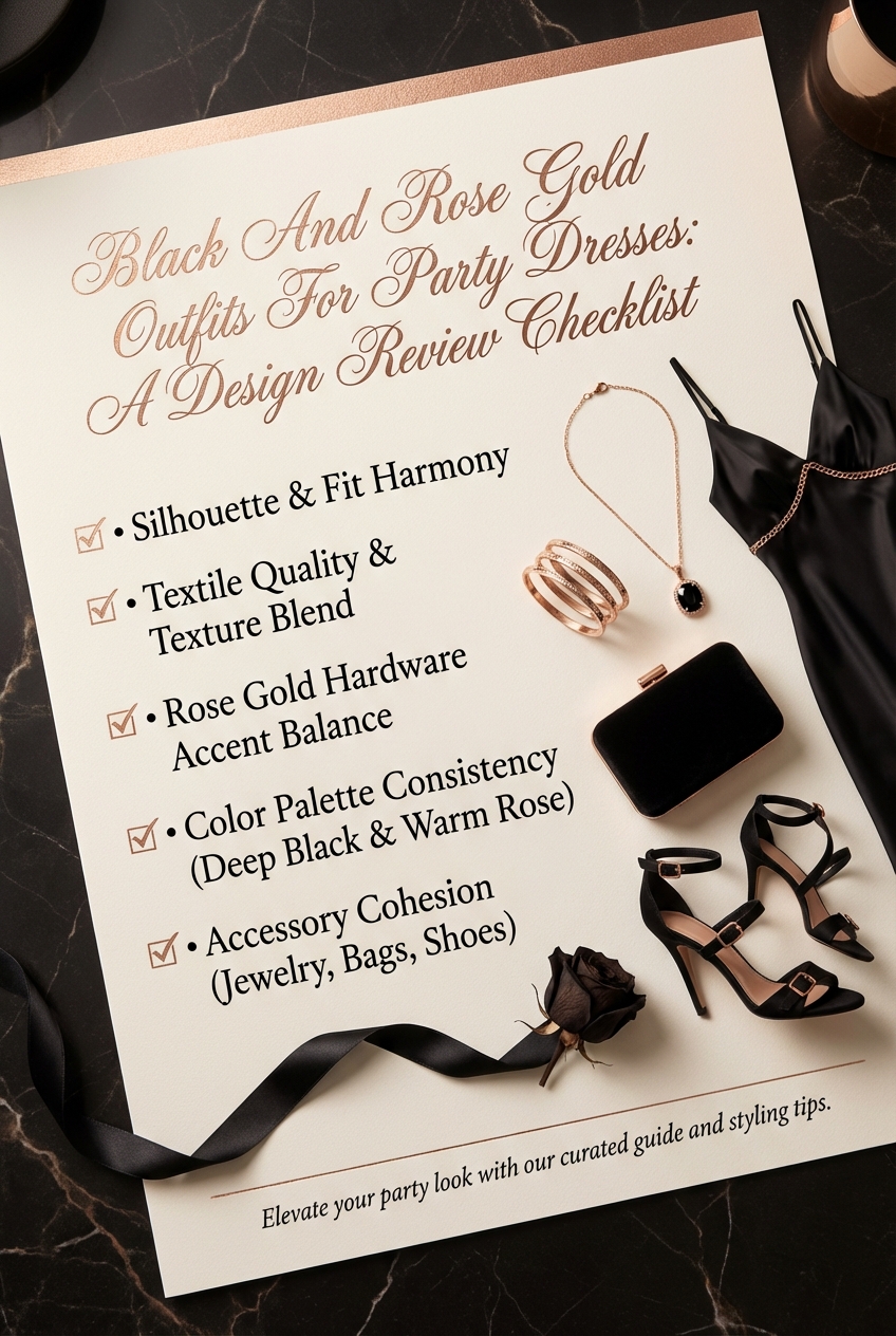 Black And Rose Gold Outfits For Party Dresses - photo 5
