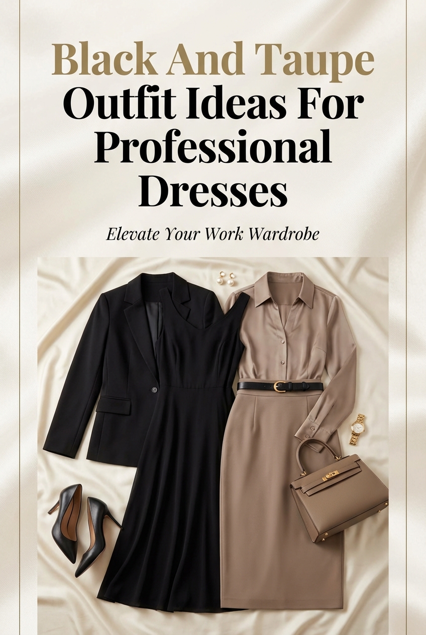 Black And Taupe Outfit Ideas For Professional Dresses - photo 2