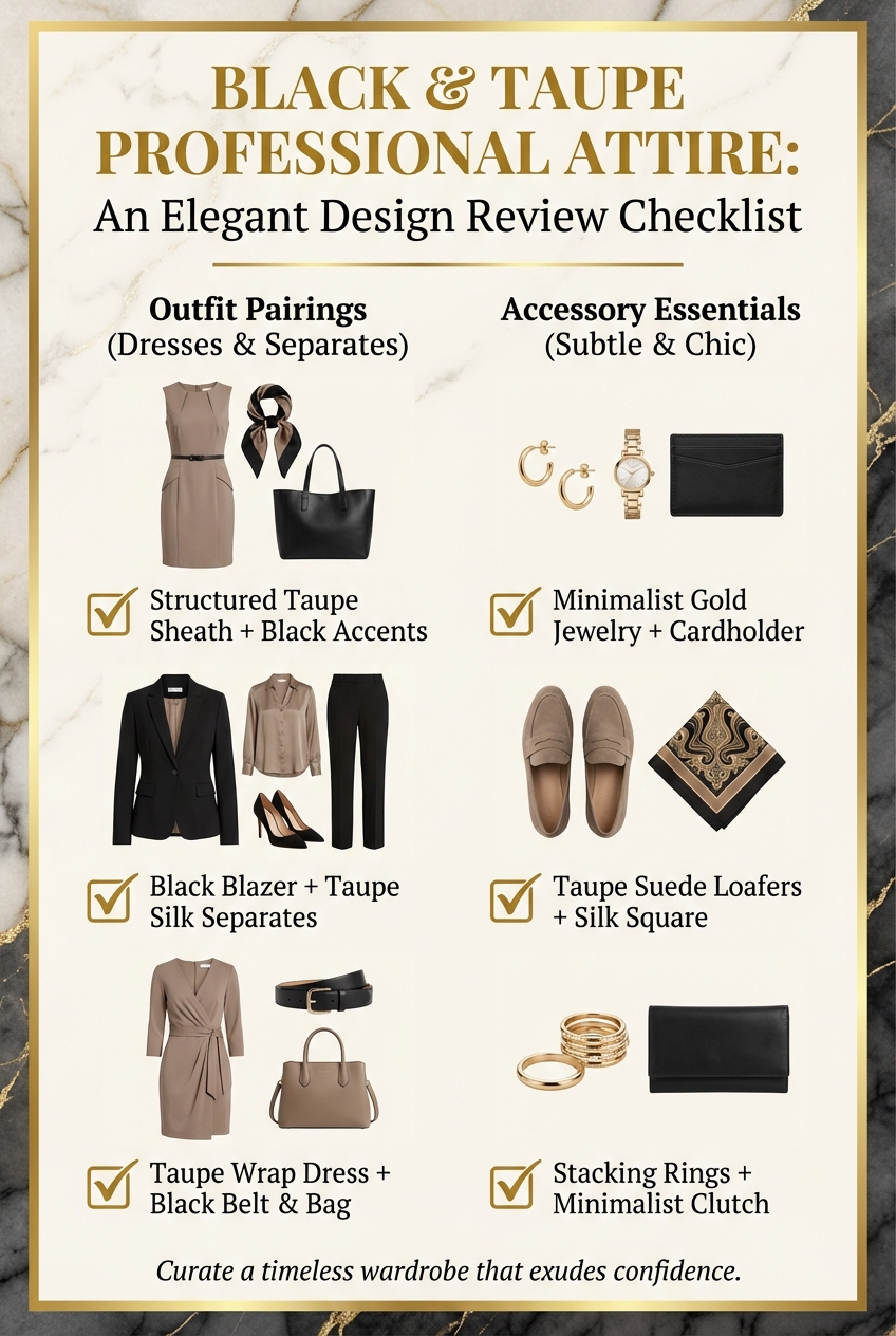 Black And Taupe Outfit Ideas For Professional Dresses - photo 5