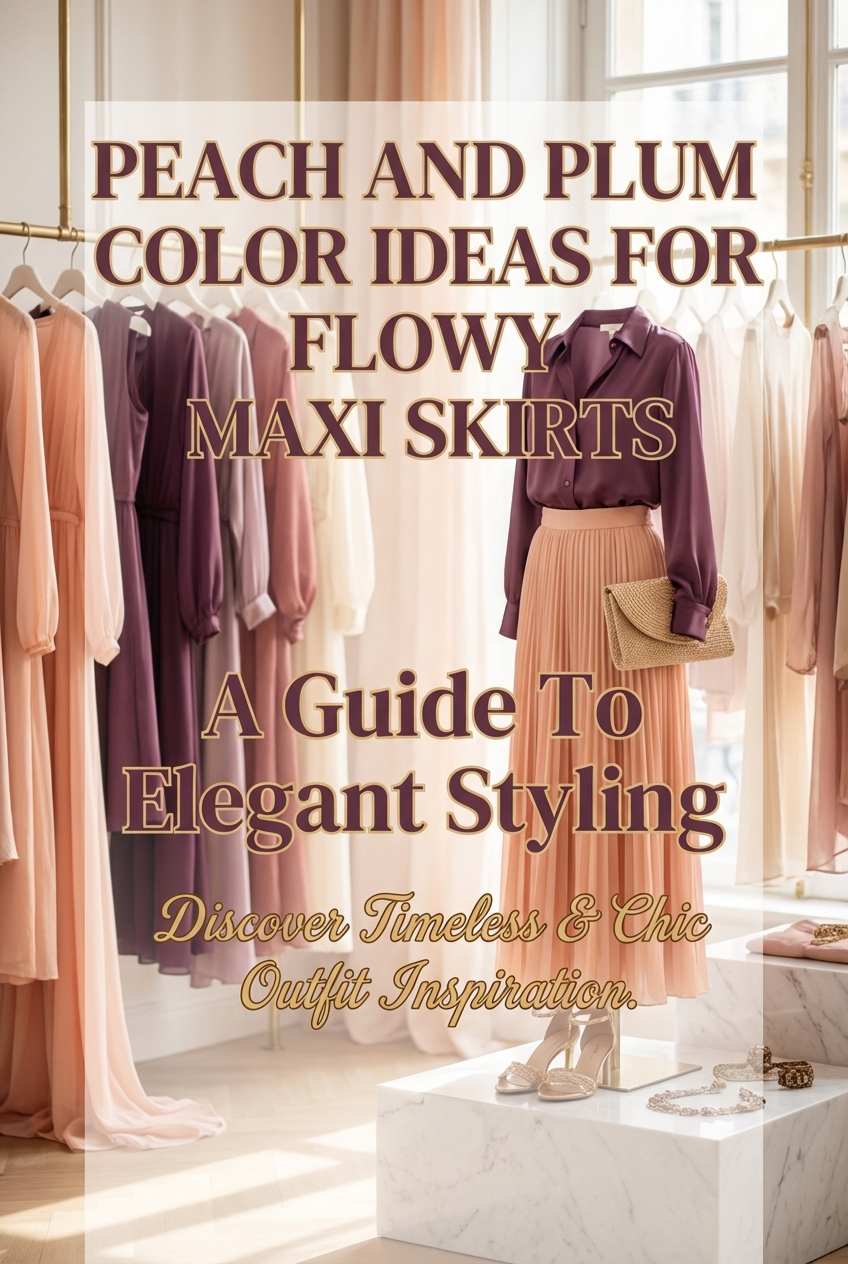 Peach And Plum Color Ideas For Flowy Maxi Skirts A Guide To Elegant Styling - photo 2